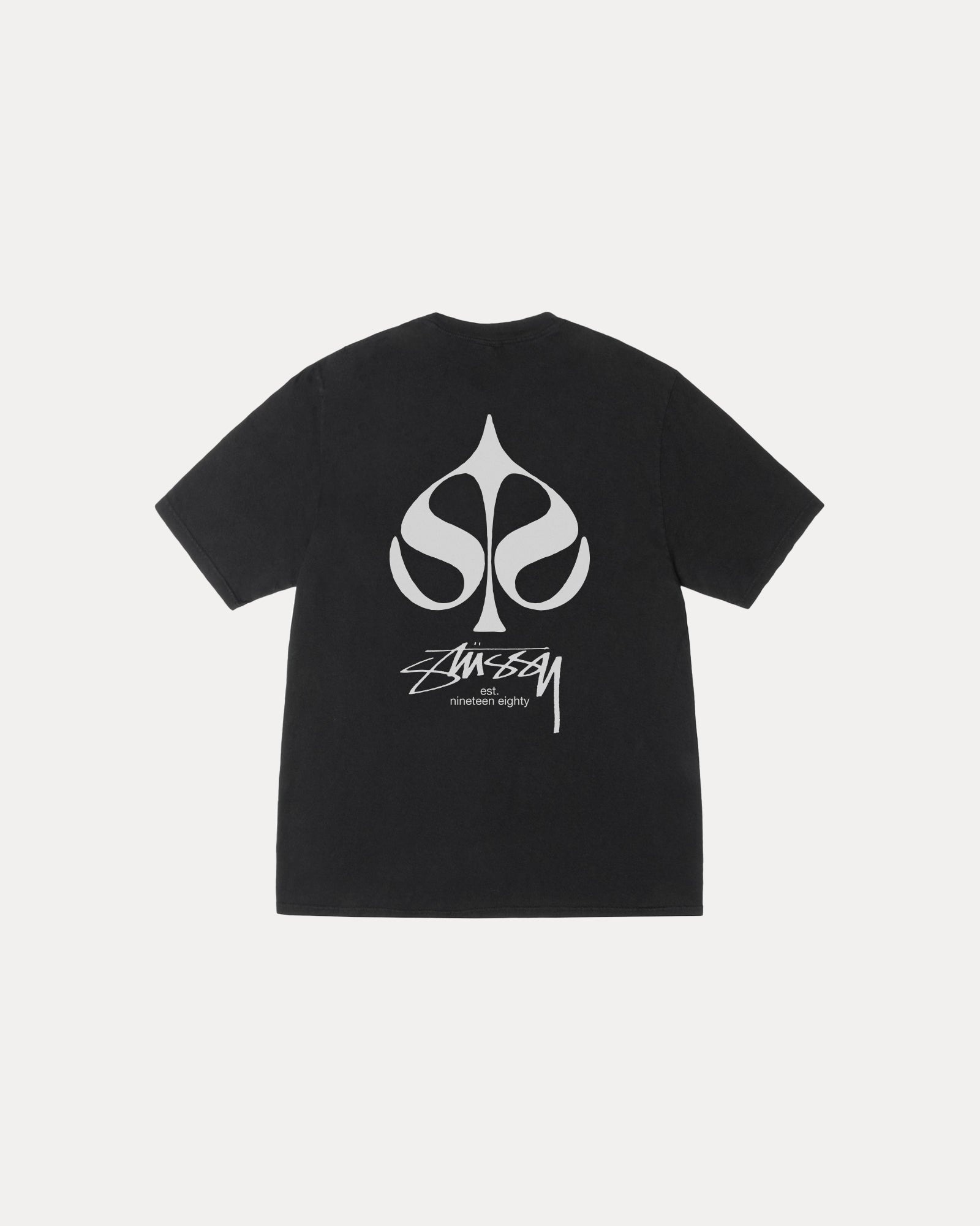2025SS STUSSY SPADE TEE PIGMENT DYED 黑桃 水洗 短T 現貨 1905156