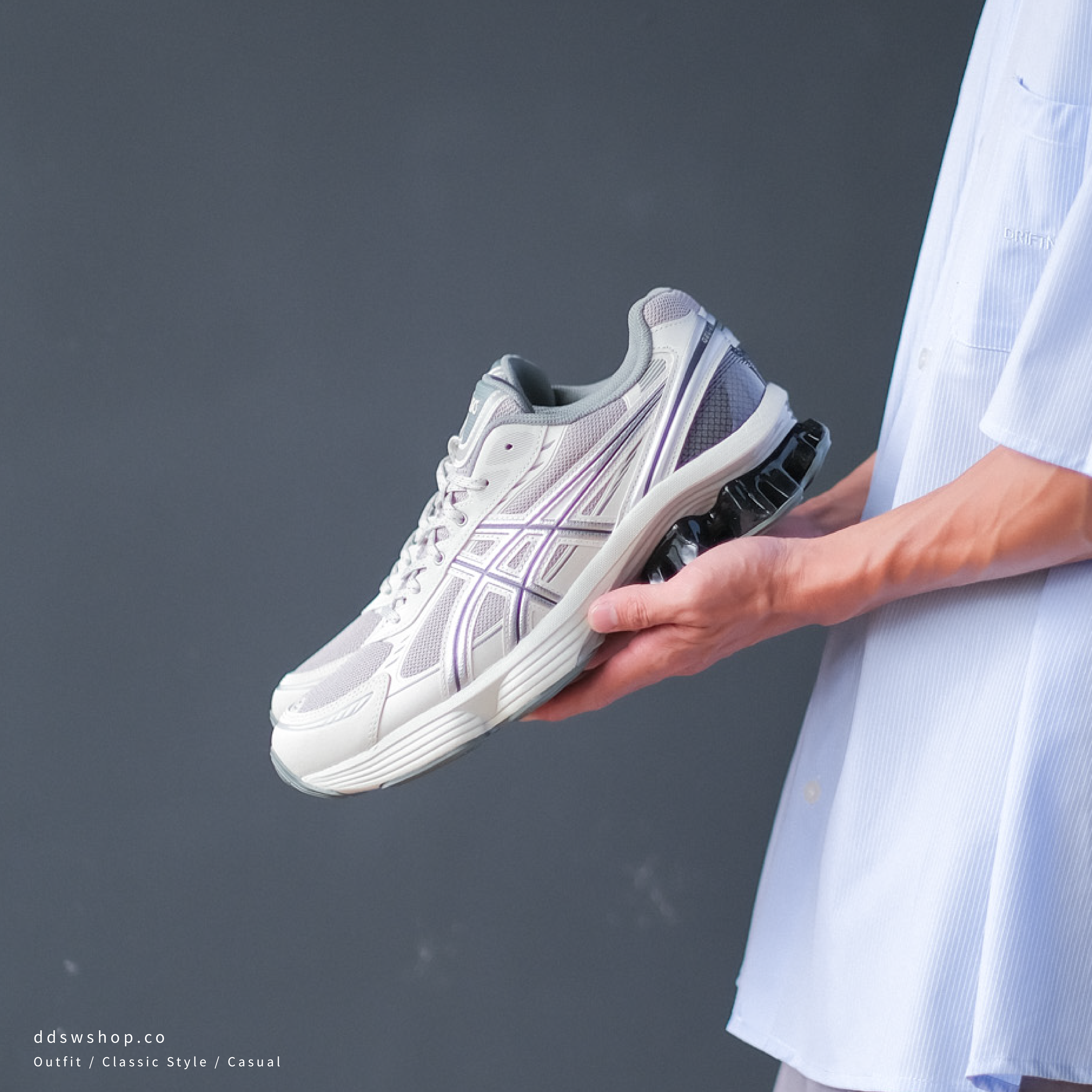 "代購" ASICS GEL-KINETIC FLUENT 復古灰銀色 男女鞋 1203a591-021