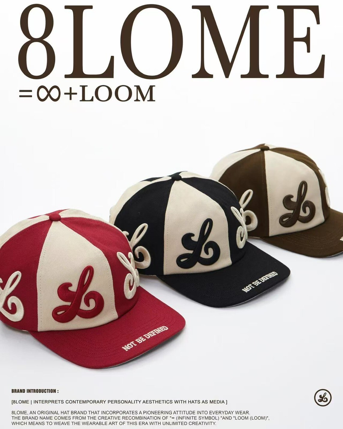 8LOME Tai Chi Patchwork Baseball Cap 棒球帽