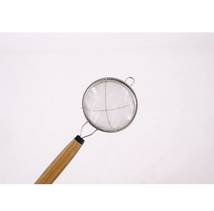 日本製 抹茶篩 茶粉篩 濾茶網 -木紋柄 [18-8不銹鋼網]