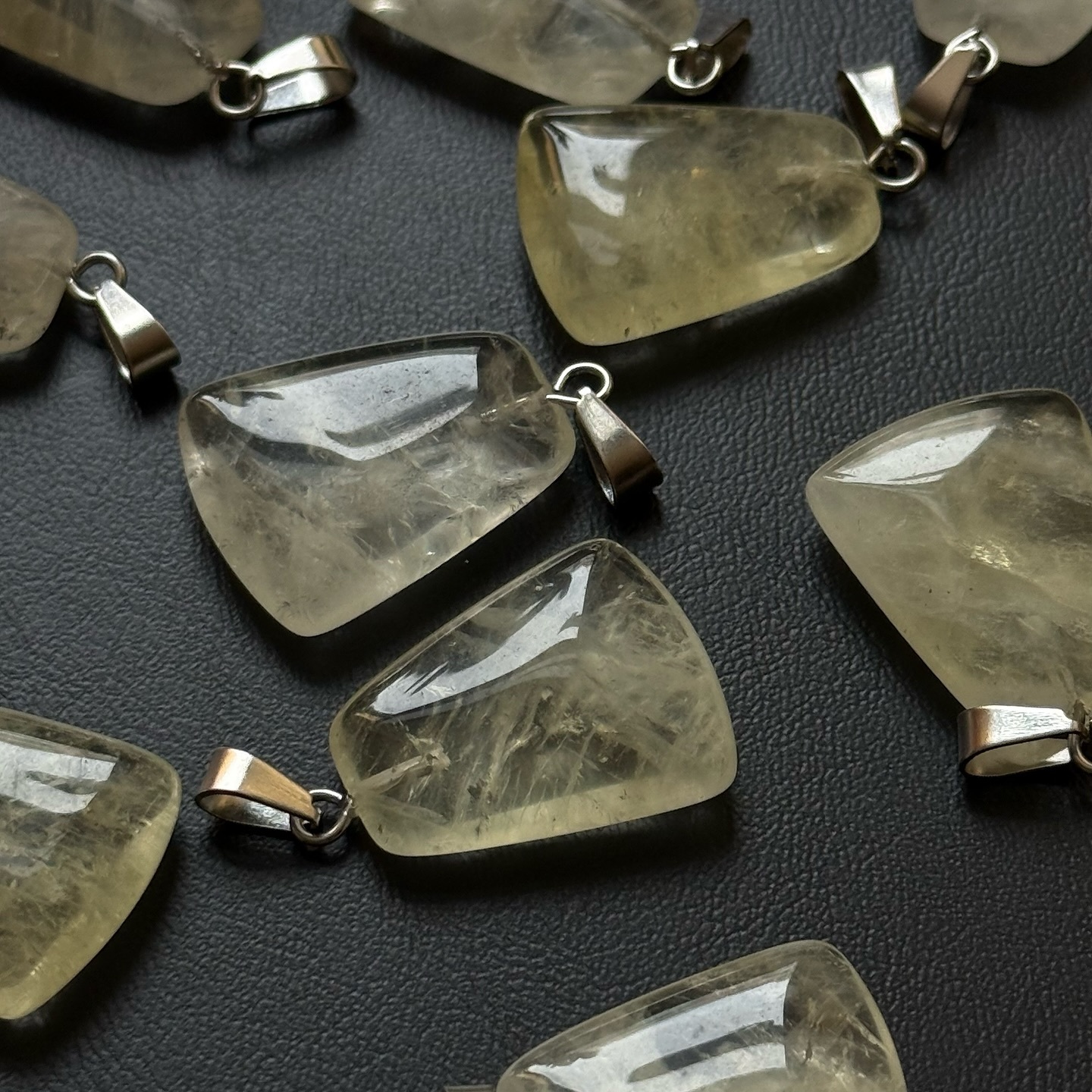 [原石] 檸檬黃水晶 項鍊吊墜