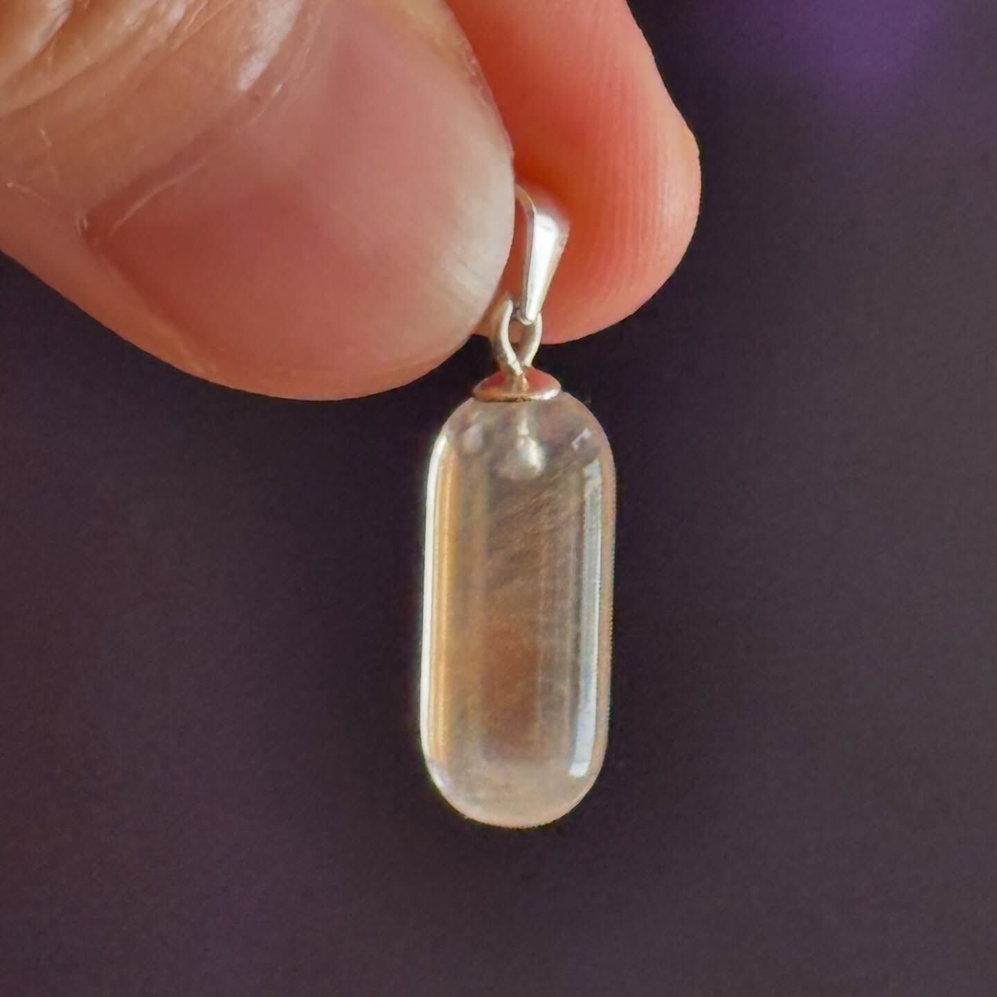 [原石] 紅兔毛水晶 925銀墜頭 水晶項鍊吊墜