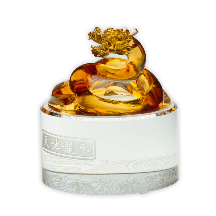 鹿港窯禮品館|居家開運琉璃珍藏|天地龍承|紙鎮 擺飾