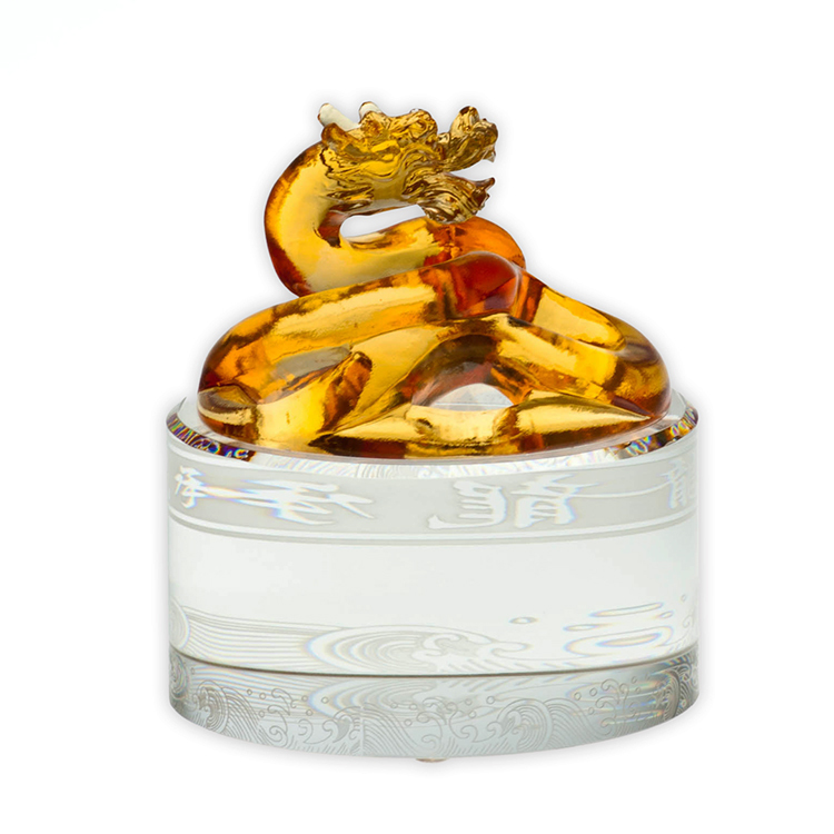 鹿港窯禮品館|居家開運琉璃珍藏|天地龍承|紙鎮 擺飾