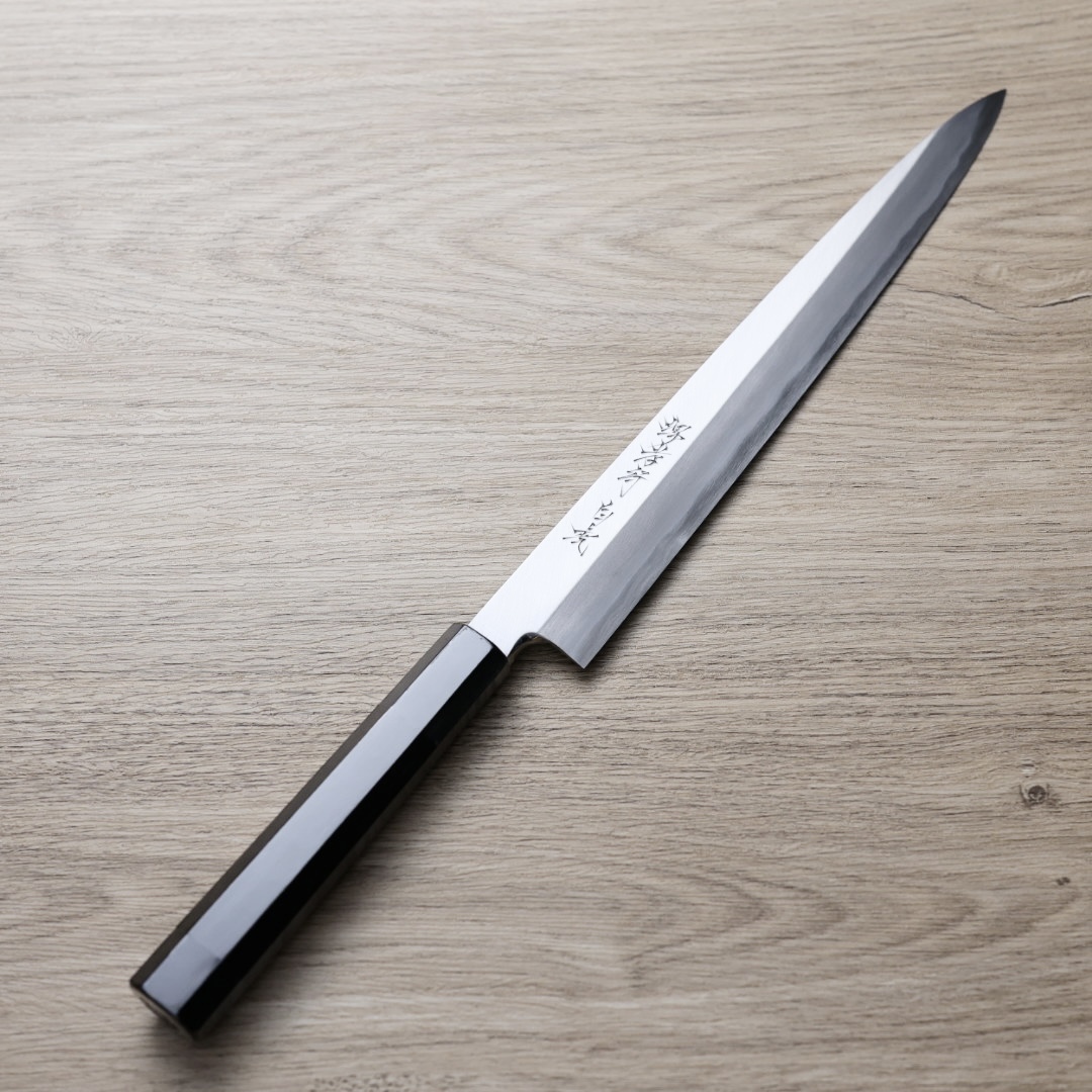 堺孝行 白虎 正夫柳刃 270mm 白紙1號鋼/付黑石目鞘