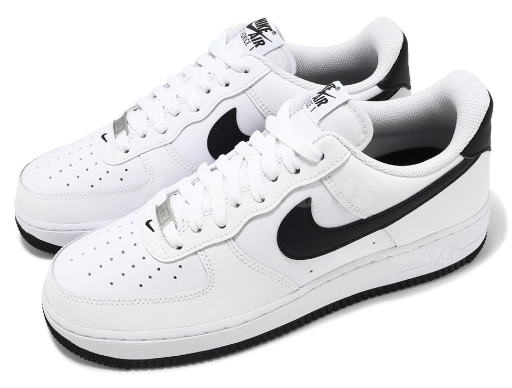 NIKE / Nike Air Force 1'07 Low " White Black" 白黑 皮革 男款 /  JUL25