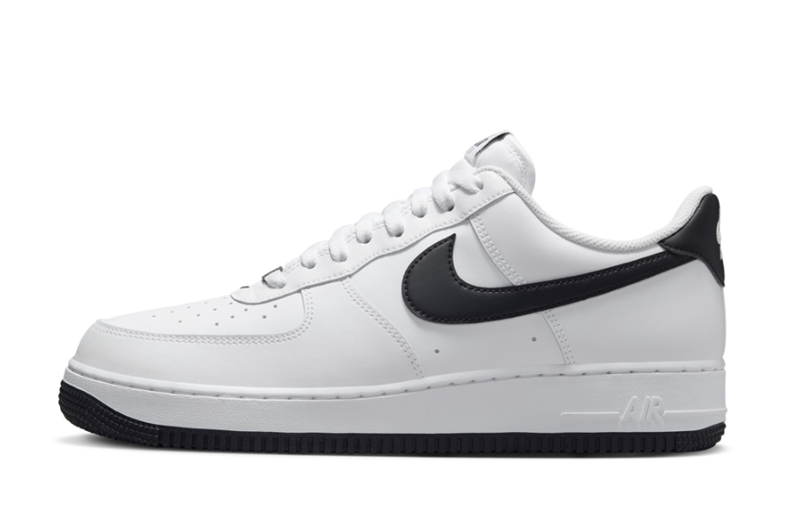 NIKE / Nike Air Force 1'07 Low " White Black" 白黑 皮革 男款 /  JUL25