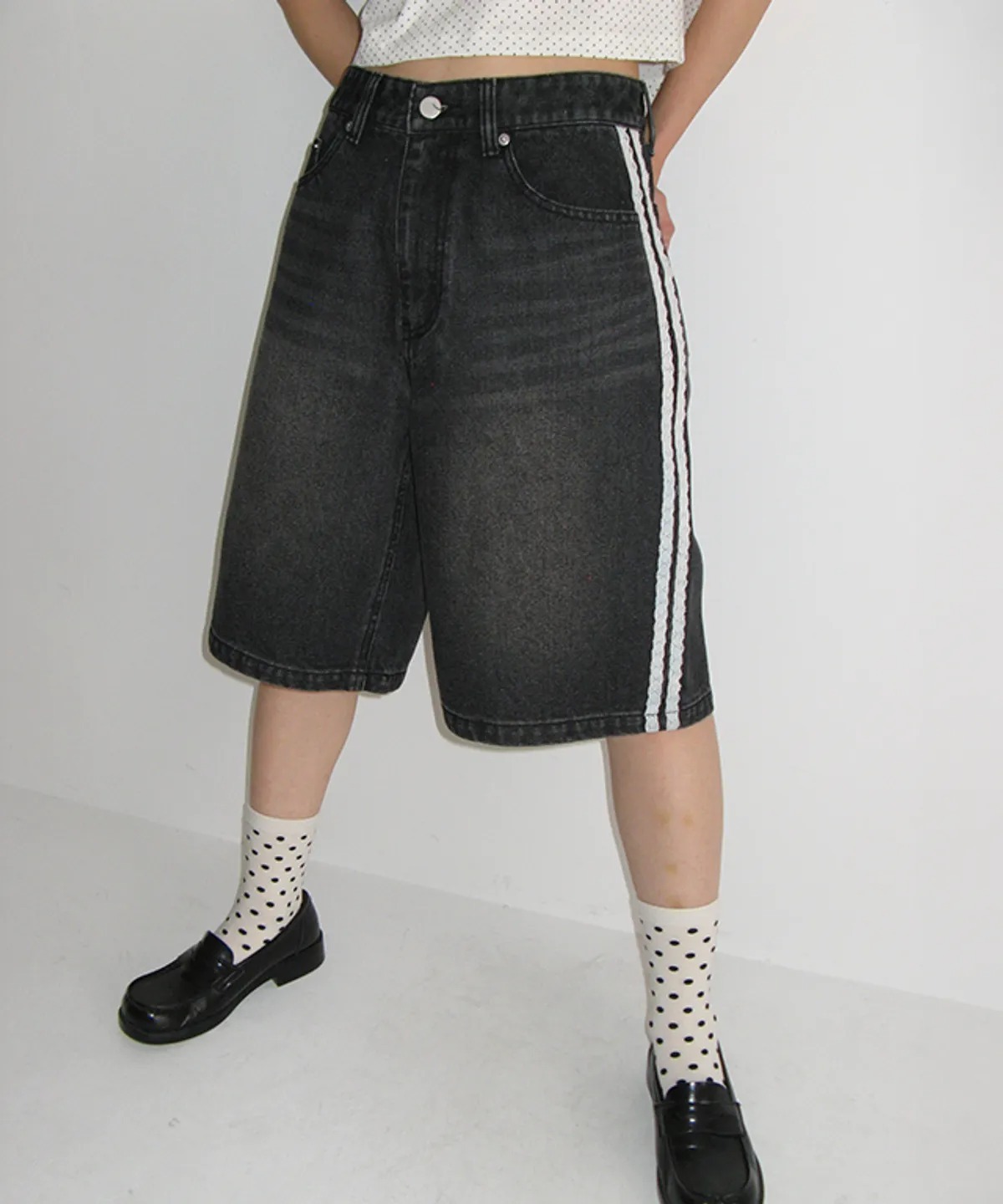 ★2025SS新作★RONRON★SIDE LACE TRACK DENIM SHORTS Amazon.com: Pegsmio Rhinestone Denim Shorts for Women Summer