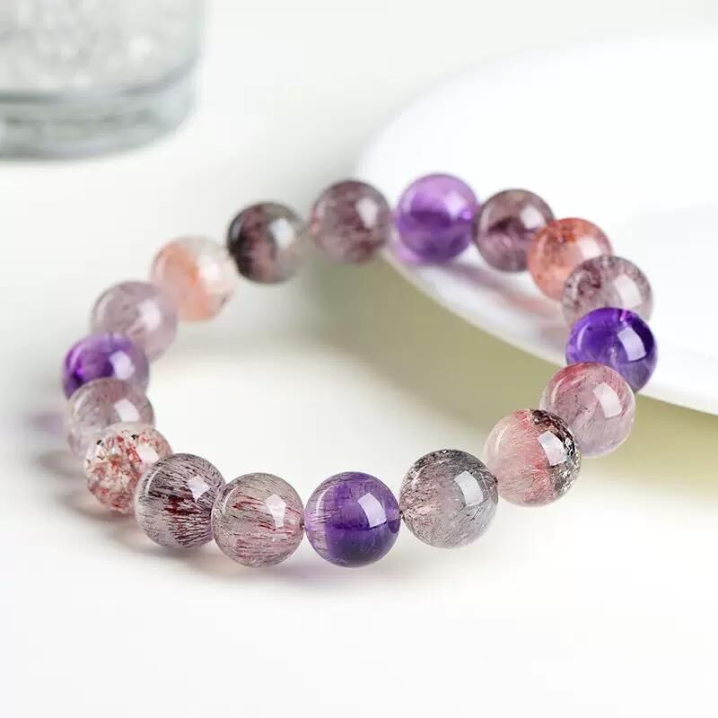 天然精選 高級5A滿體 super seven 超七天然水晶手鍊