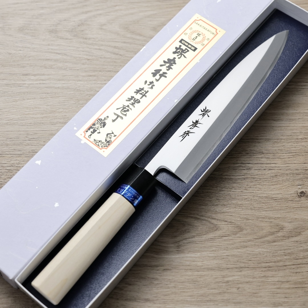 堺孝行 INOX 身卸出刃 210mm 鉬釩鋼