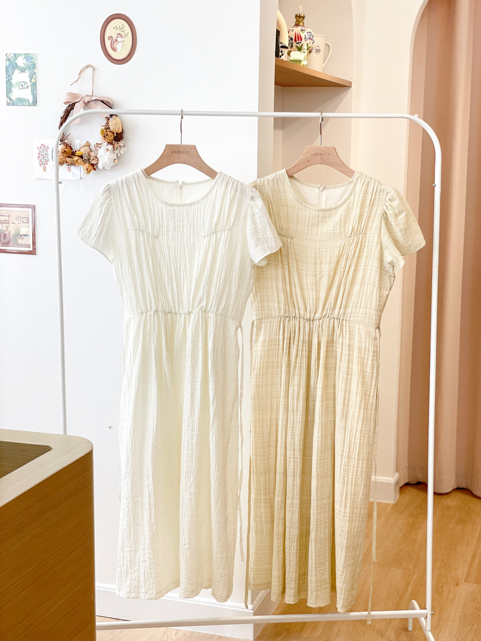 OP660 Snow Linen Peace Dress