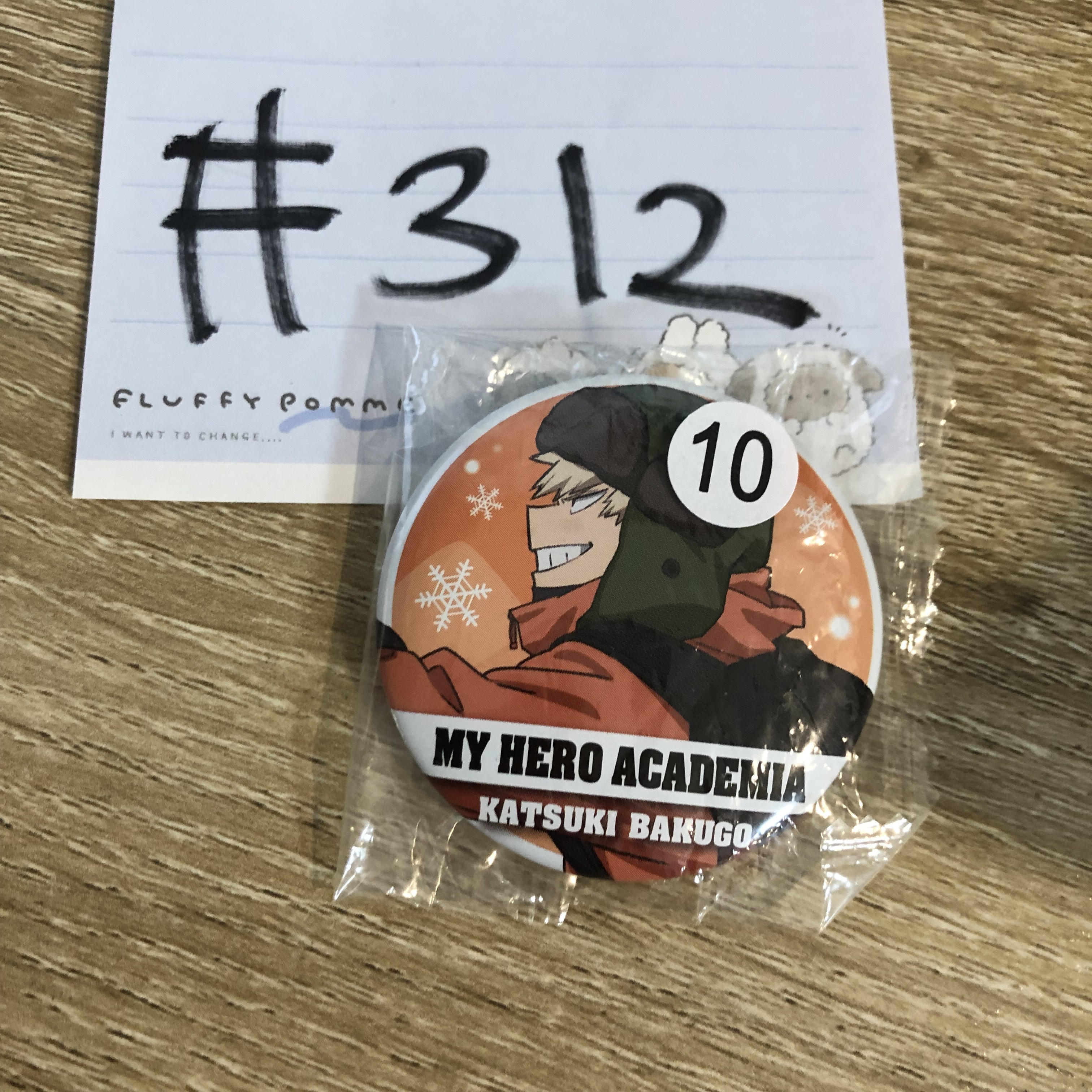 我的英雄學院 爆豪 襟章 #312