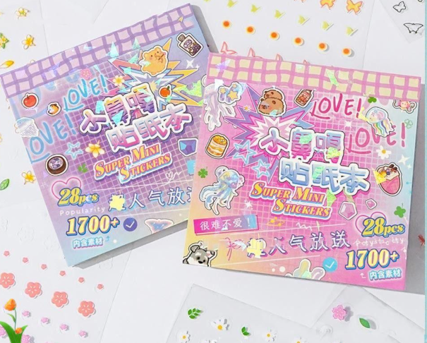 小鼻葛贴纸本（一套2本 3400pcs）