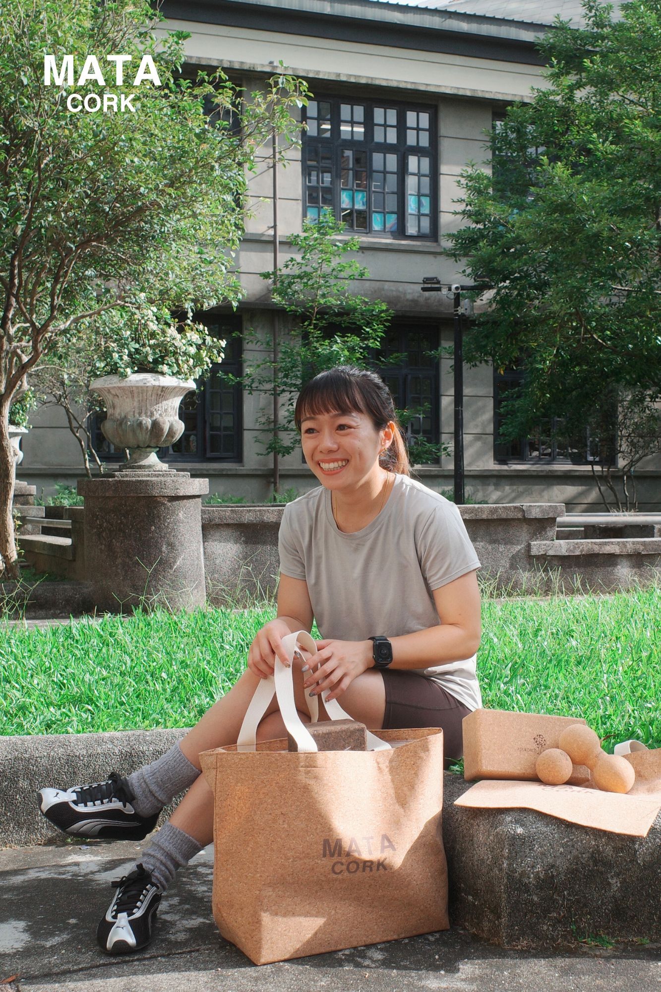 MATA軟木瑜珈輪包