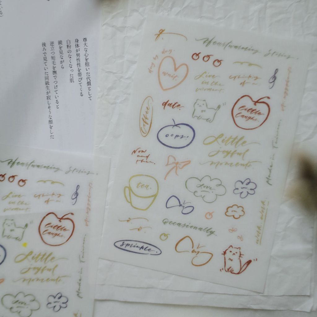 Little Joyful Moments 2入轉印貼紙｜茄子先生