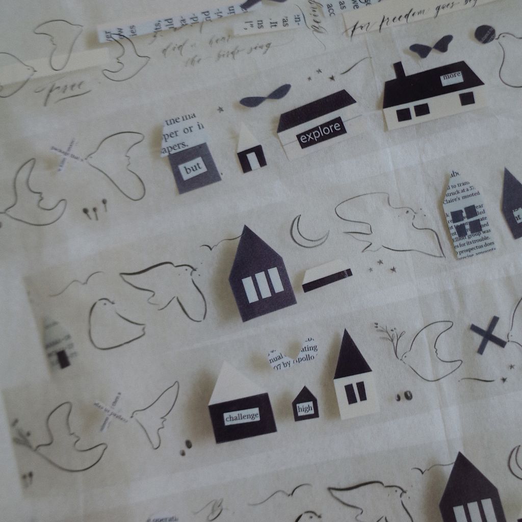 回家的鳥 - 亮面 PET膠帶｜茄子先生