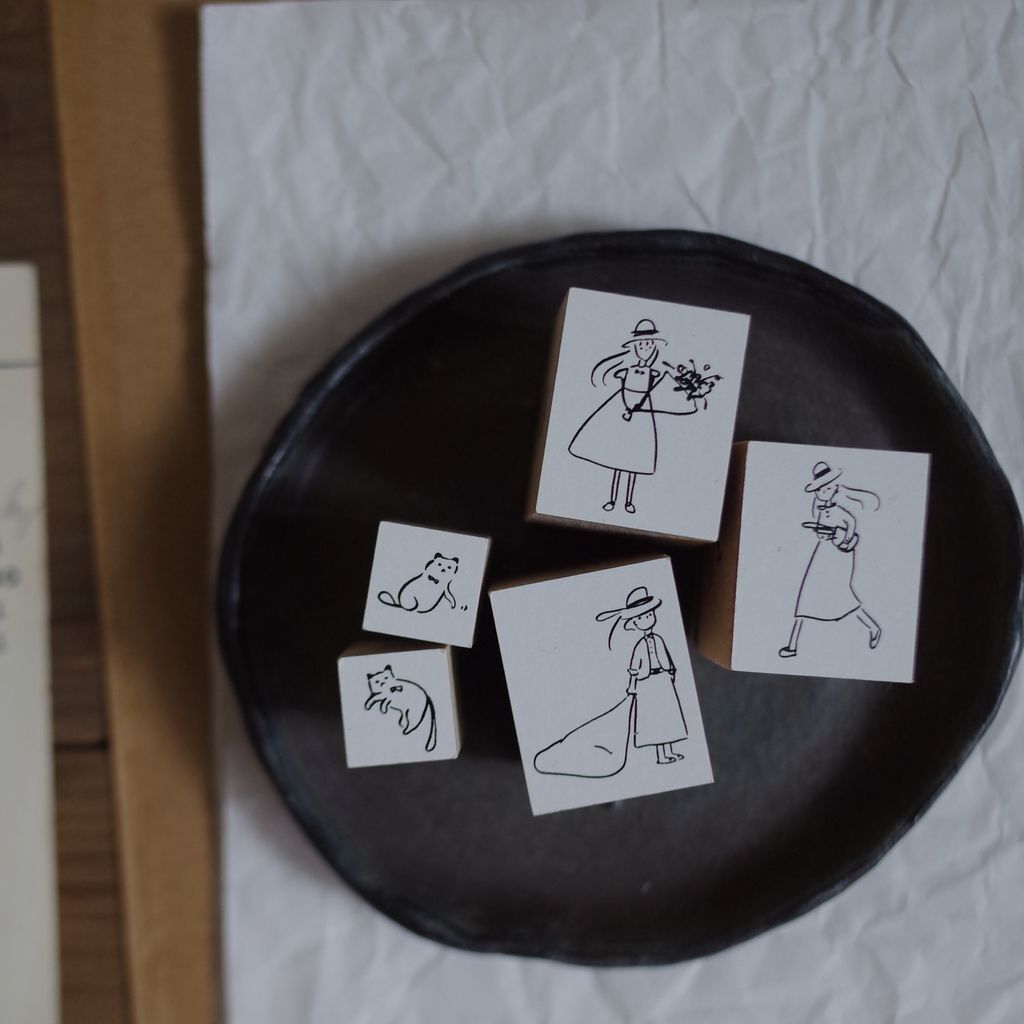 Her & Her Kitty 單顆小印章｜茄子先生