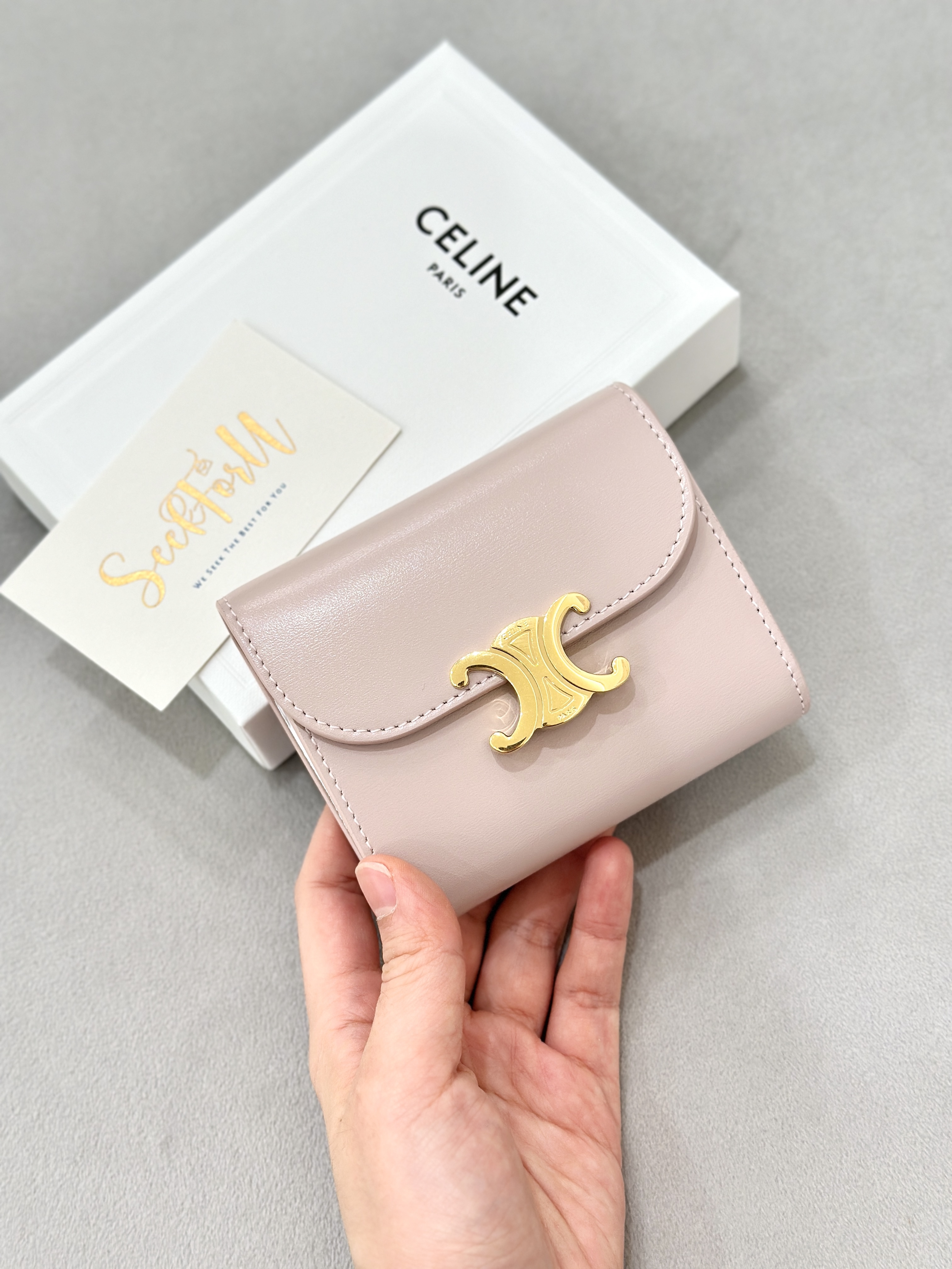 CELINE Triomphe Small Flap Wallet