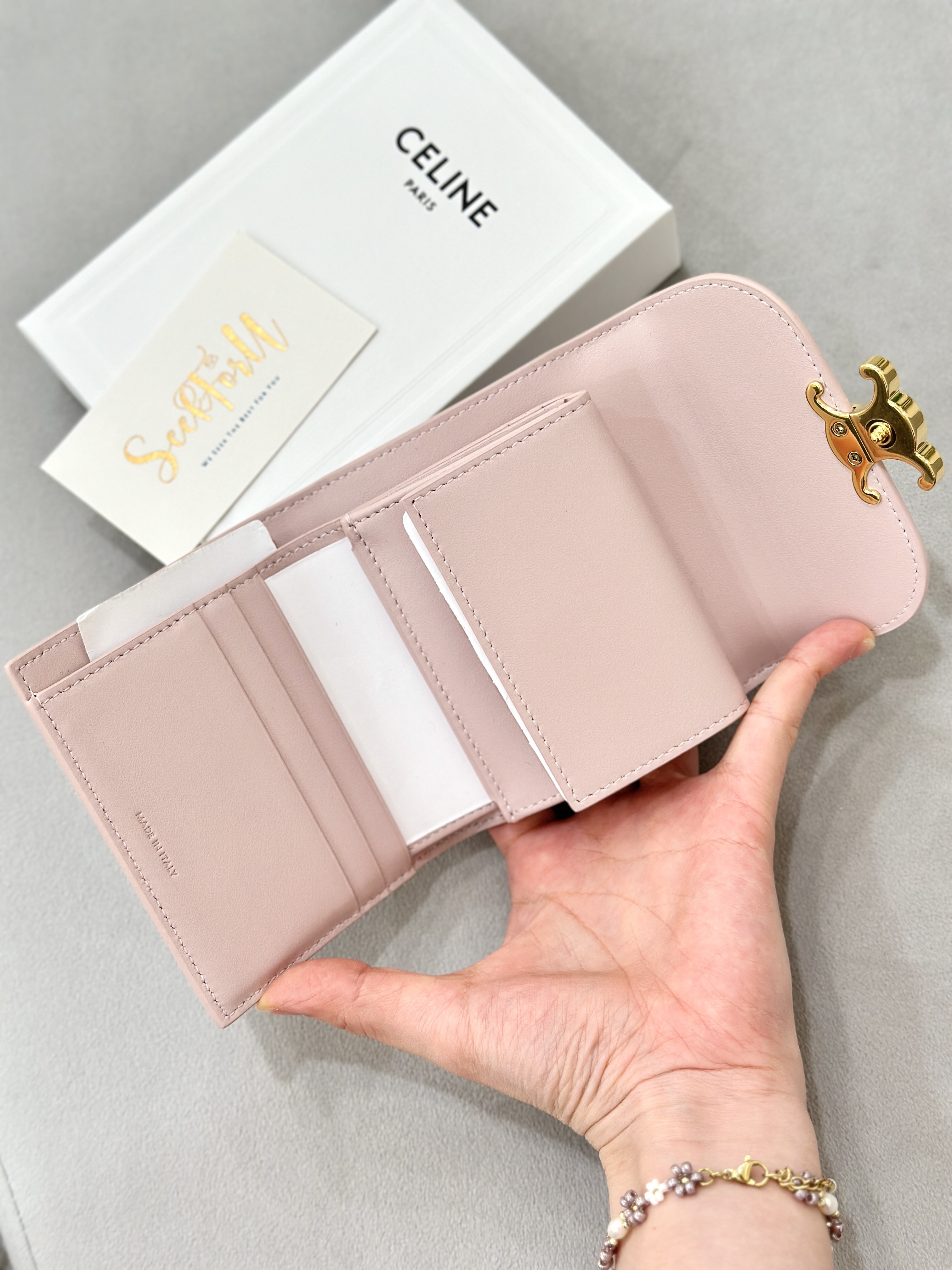 CELINE Triomphe Small Flap Wallet