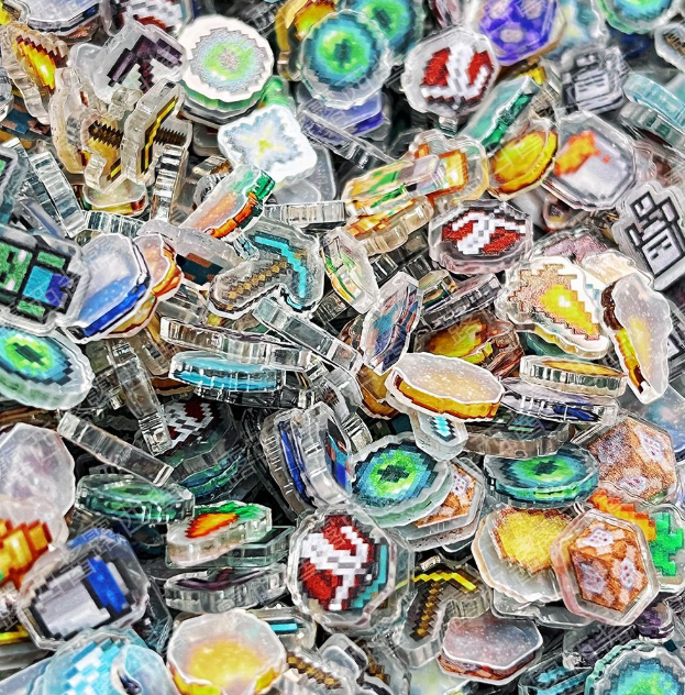 1cm亚克力小片片 蛋仔 卡皮 我的世界 三丽鸥 哪吒 1套20个