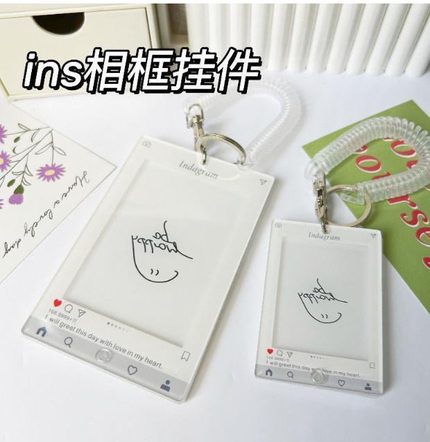 亚克力相框钥匙扣 摇摇乐 ins风