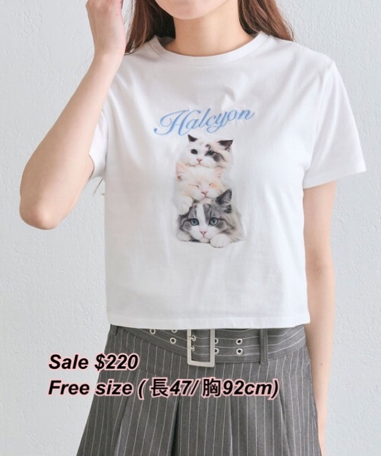 26/7 日系女裝 olive des olive sale 貓貓Tee / 多色