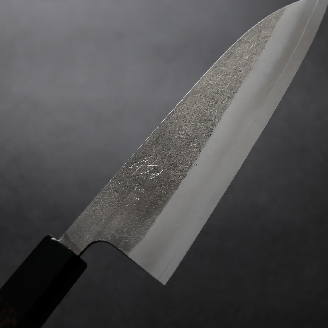 吉兼 吉金刃物 切付 三徳 170mm 文化 包丁SKD 高速鋼 梨地 ハイス鋼