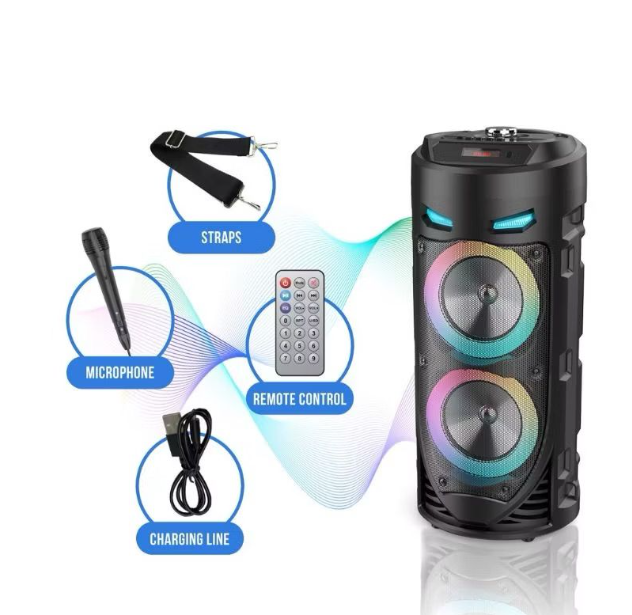 充电款 移动式便携 蓝牙 fm 麦克风 speaker