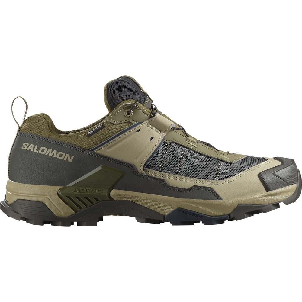 Salomon X ULTRA 5 GORE-TEX 男款 低筒登山鞋 防水健行鞋 477258 橄欖綠/灰綠/夜藍 [HappyOutdoor]