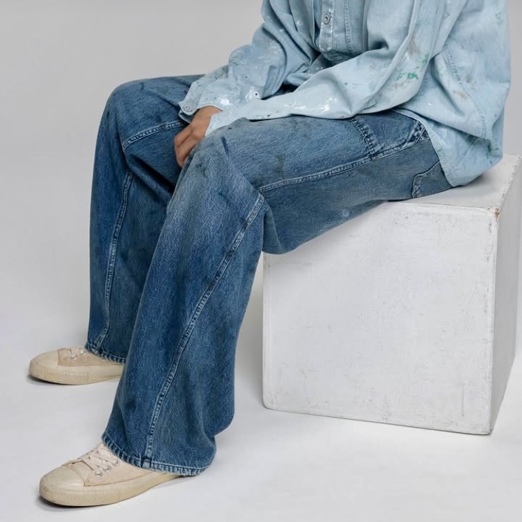 BOWWOW 2025 US DUNGAREE WORKING M-44 DENIM TROUSERS *SPOT LIMITED - PRE ORDER ITEM (預訂中)
