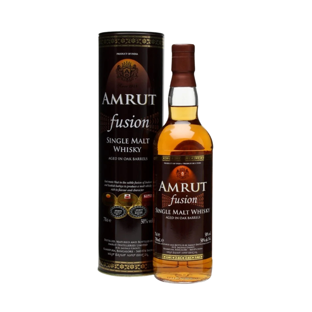 Amrut Fusion Indian Single Malt Whisky  雅沐特「融合」單一麥芽威士忌 700ml (禮盒)