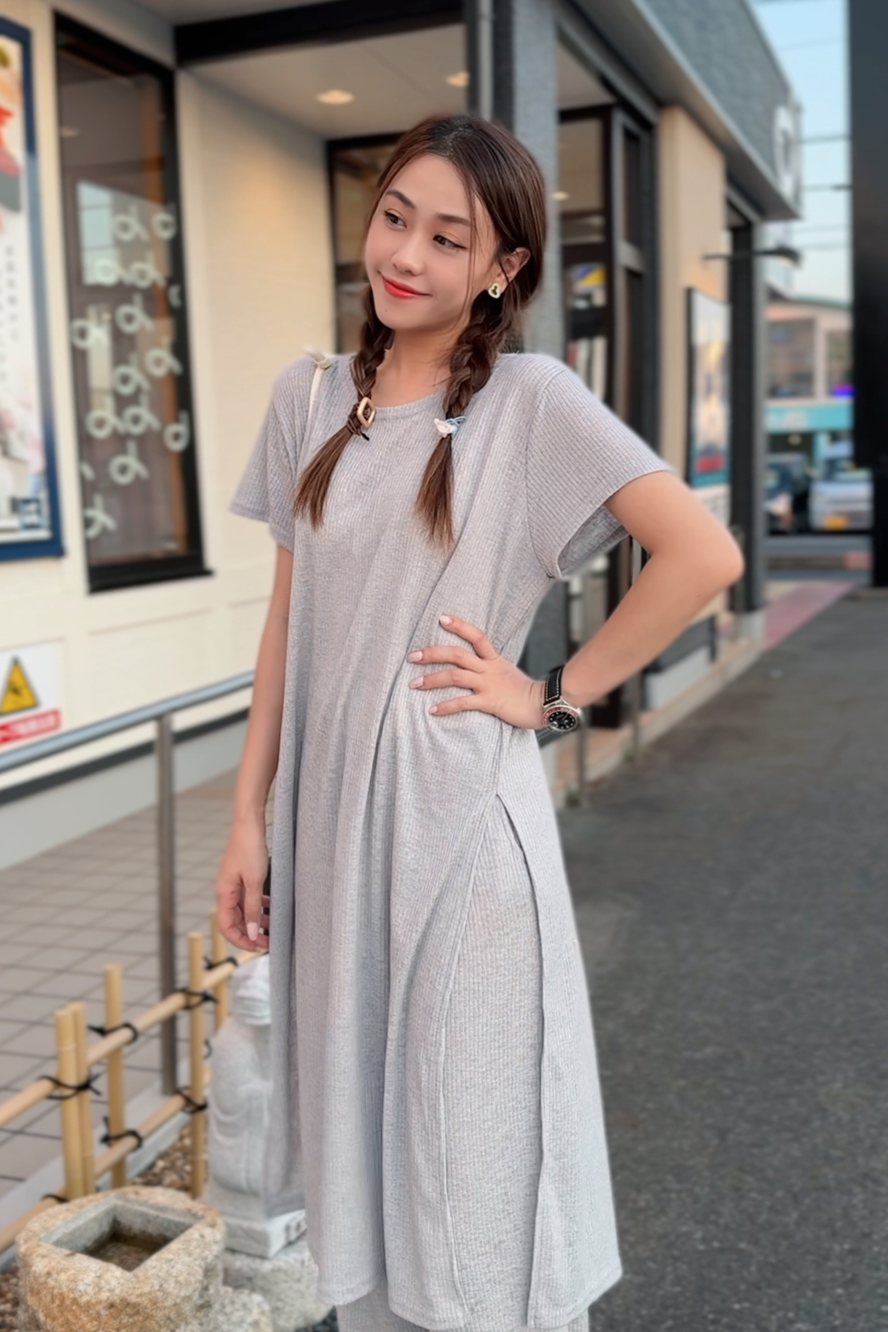 SET#7586🤍超薄透長奶奶套裝