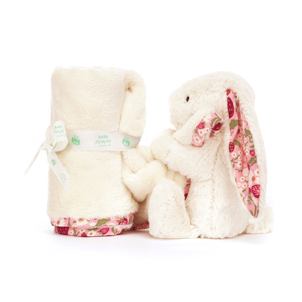 JELLYCAT Blossom Cream Bunny 'Berry' Soother