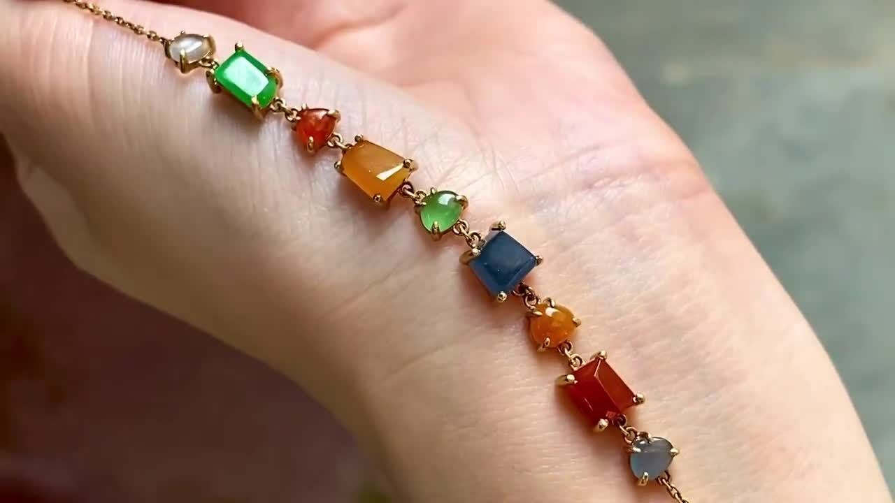 翡翠手鏈,天然翡翠A玉, 緬甸玉, Jade, Jadeite