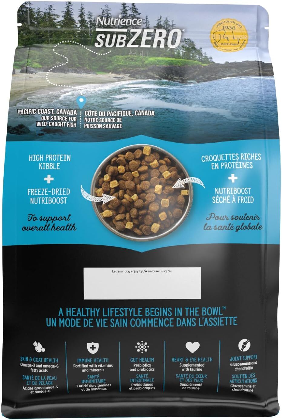 Nutrience SubZero 凍乾無穀物系列．三文魚+鯡魚+七種魚 全犬配方1.8kg/10kg