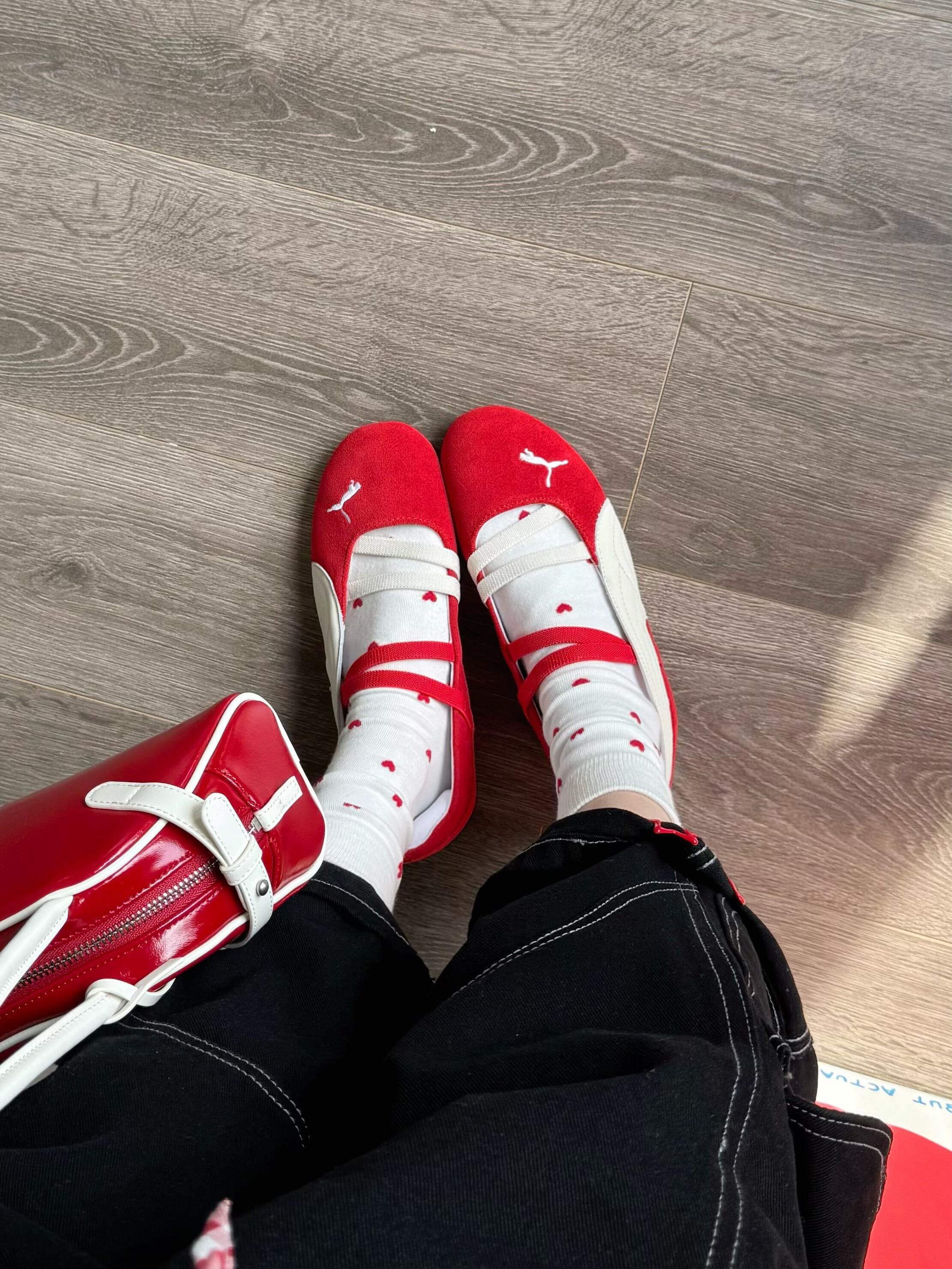 Puma Speedcat Ballet 紅白色 賽車鞋 芭蕾舞鞋 涼鞋 紅色 女鞋 406334-07/預購