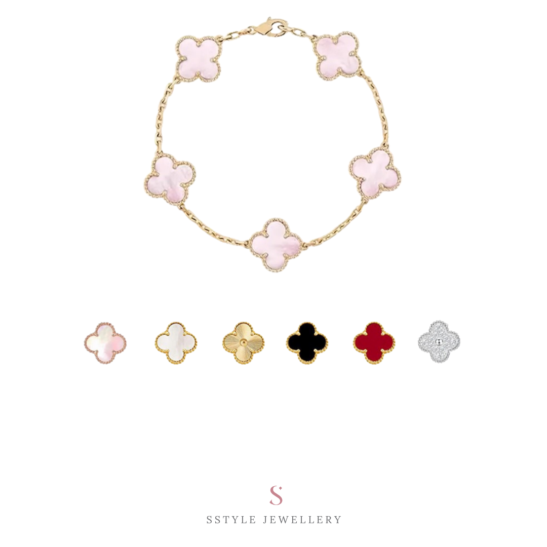Lucky four leaf bracelet