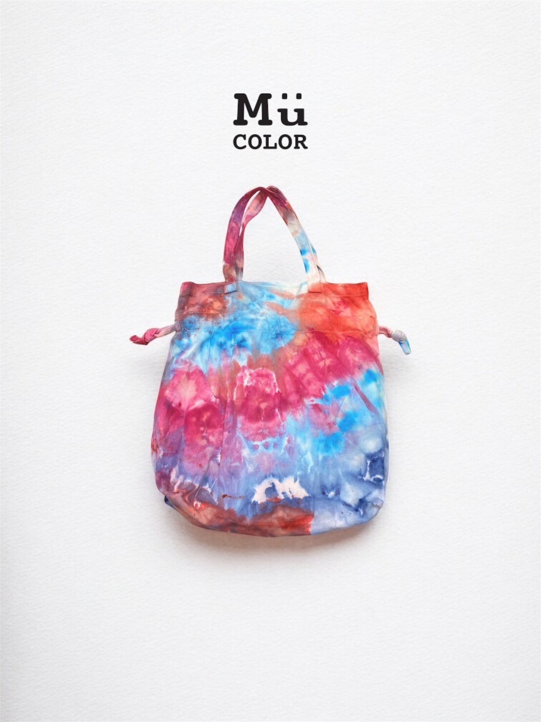 Mumu Color 慕慕卡樂 / 手作冰染-束口帆布側背包