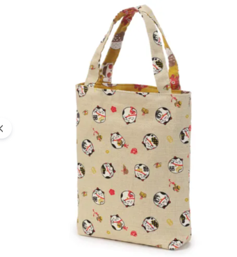 日式圖案雙面手提袋 (日本製)