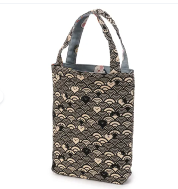 日式圖案雙面手提袋 (日本製)