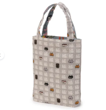 日式圖案雙面手提袋 (日本製)