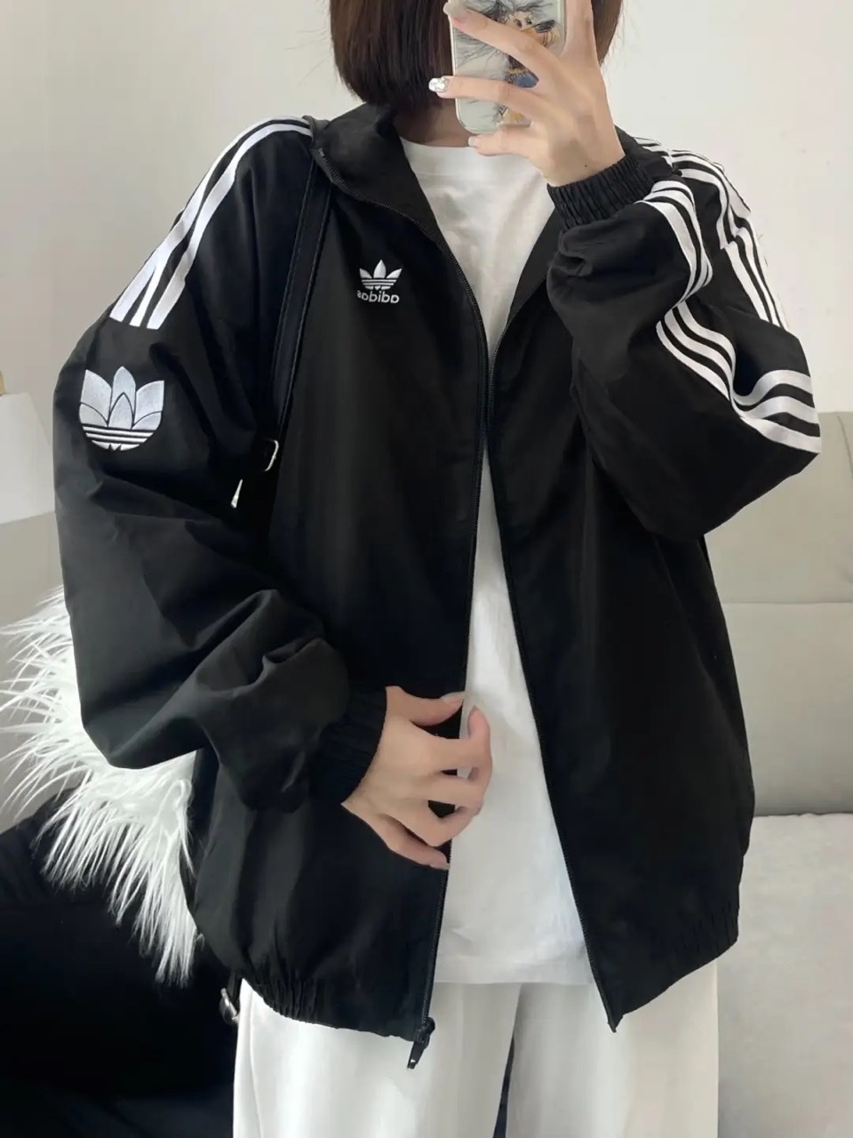 ADIDAS ORIGINALS RT TT U2 立領防風外套 復古 三葉草 男女款 黑色 JL8396 深藍 JL8398 / 預購