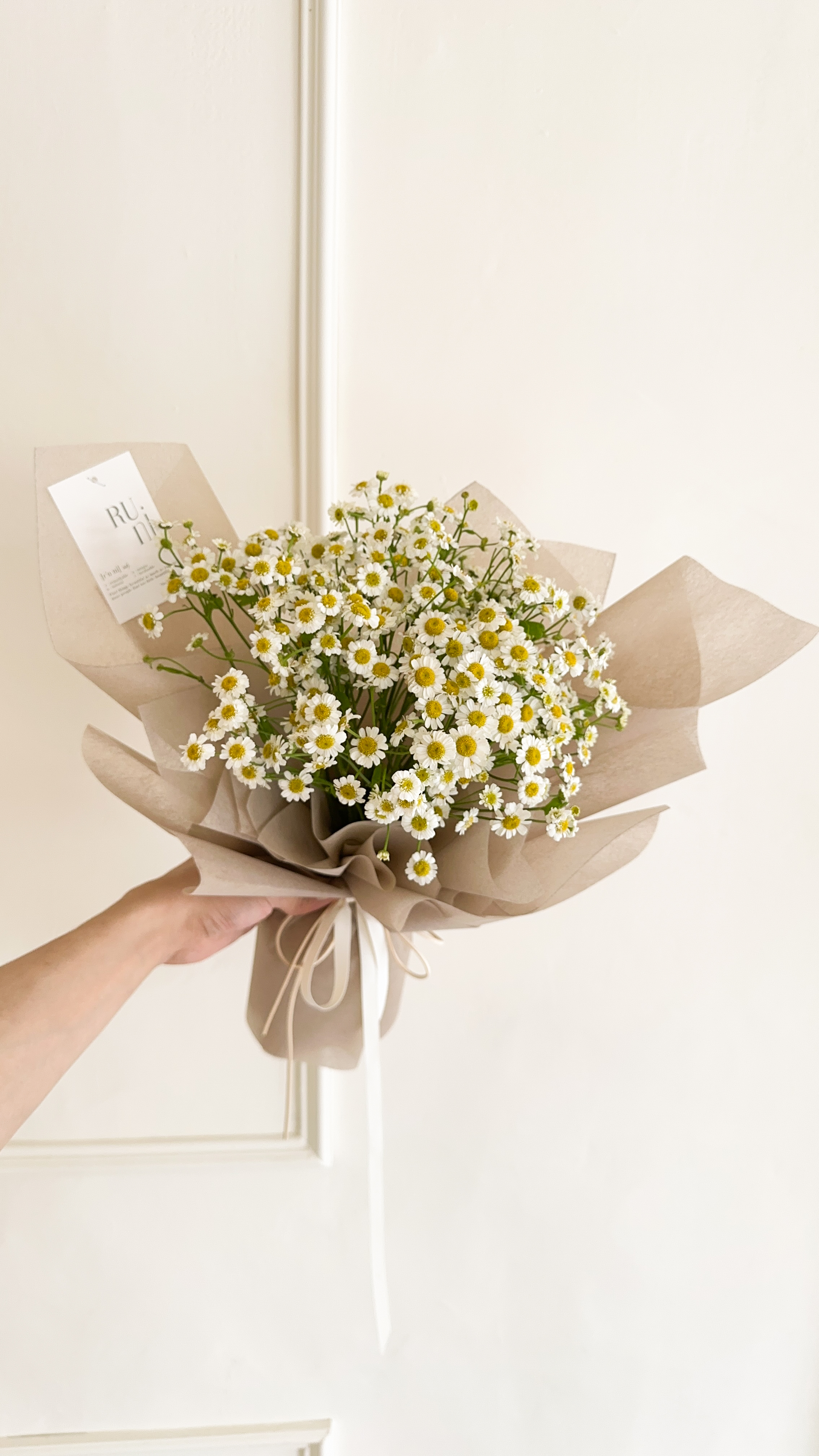 柑橘日和-洋甘菊鮮花花束