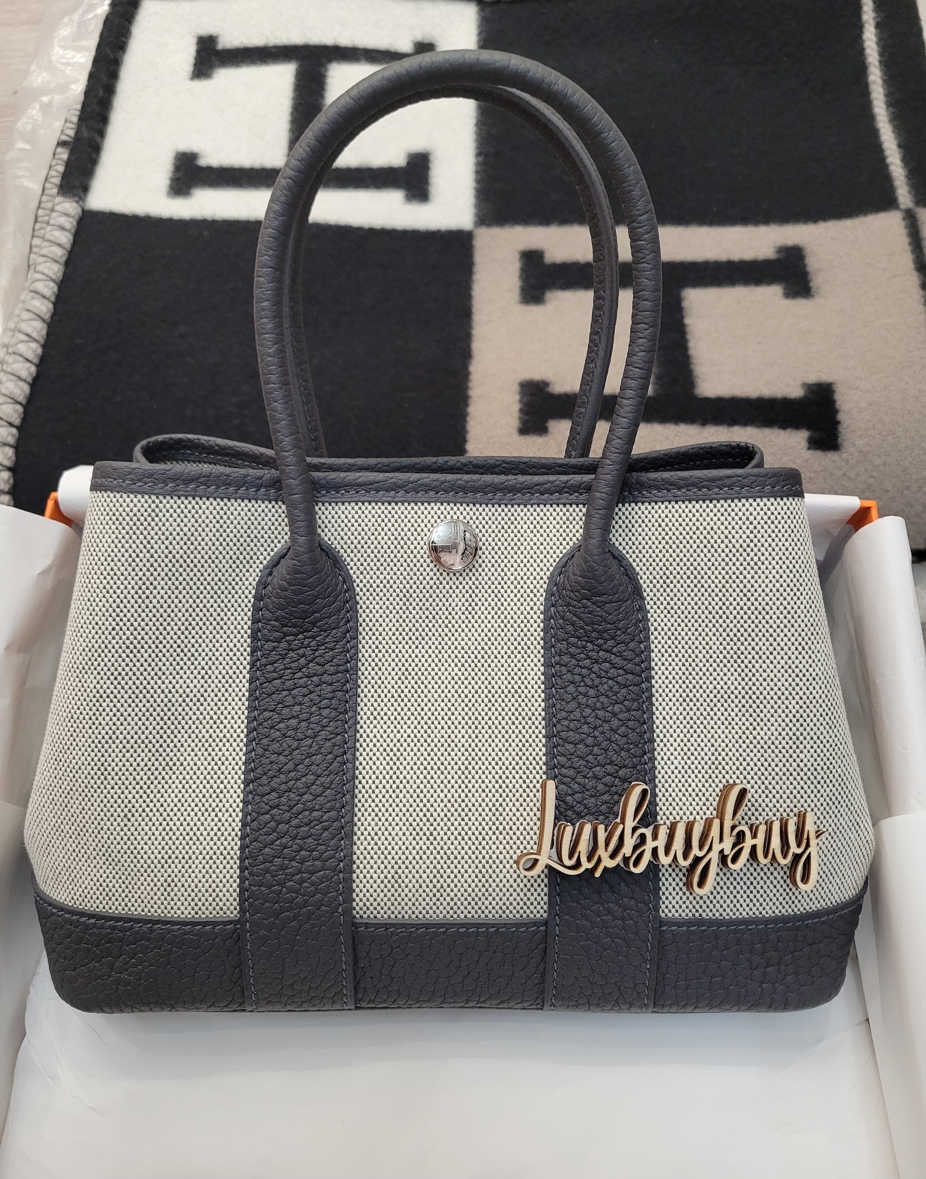 HERMES MINI GARDEN PARTY 23 EURU/85 ARDOISE CK 石板灰