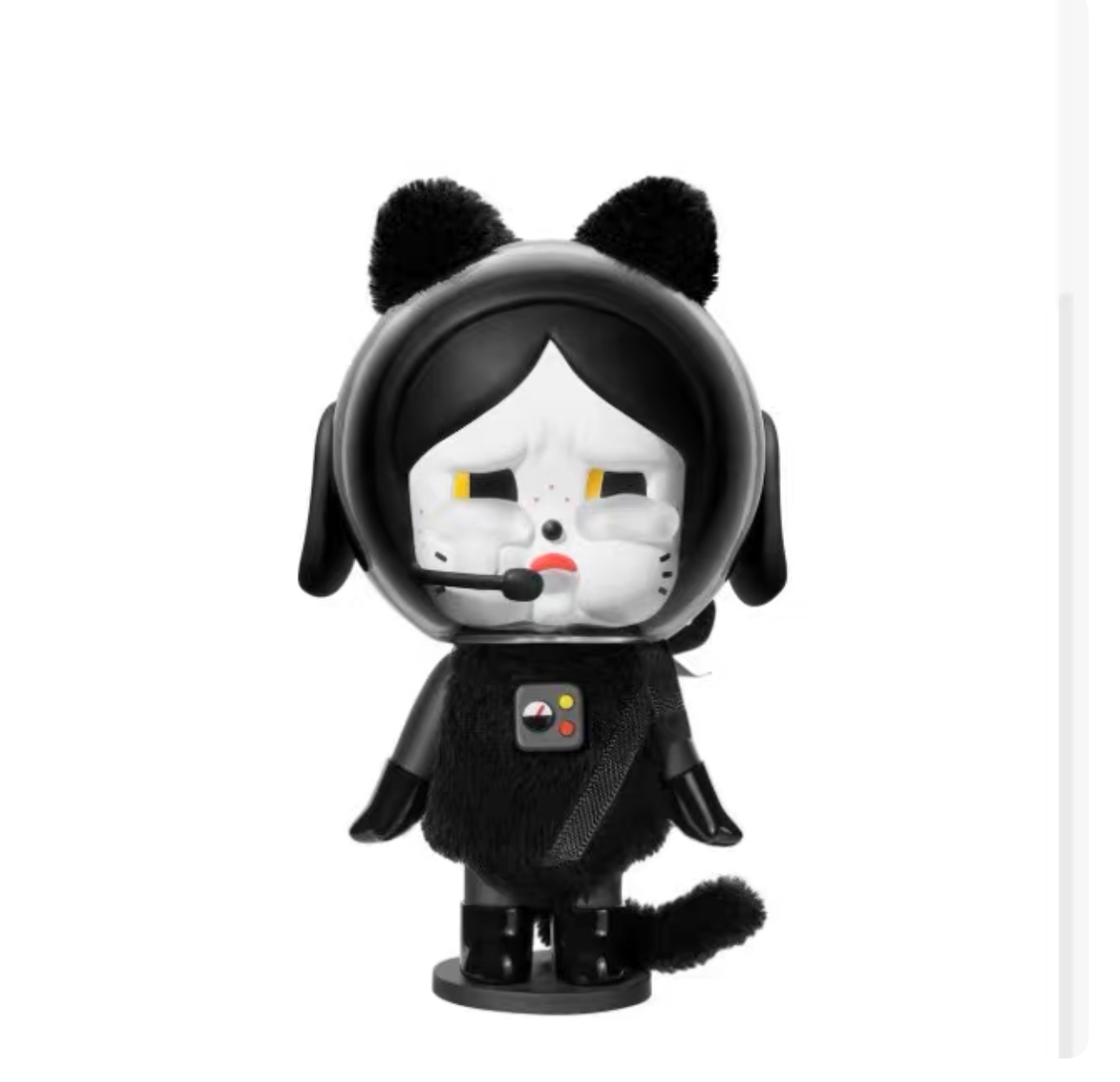 新品 PTS 展會限定crybaby太空宇航黑貓手辦