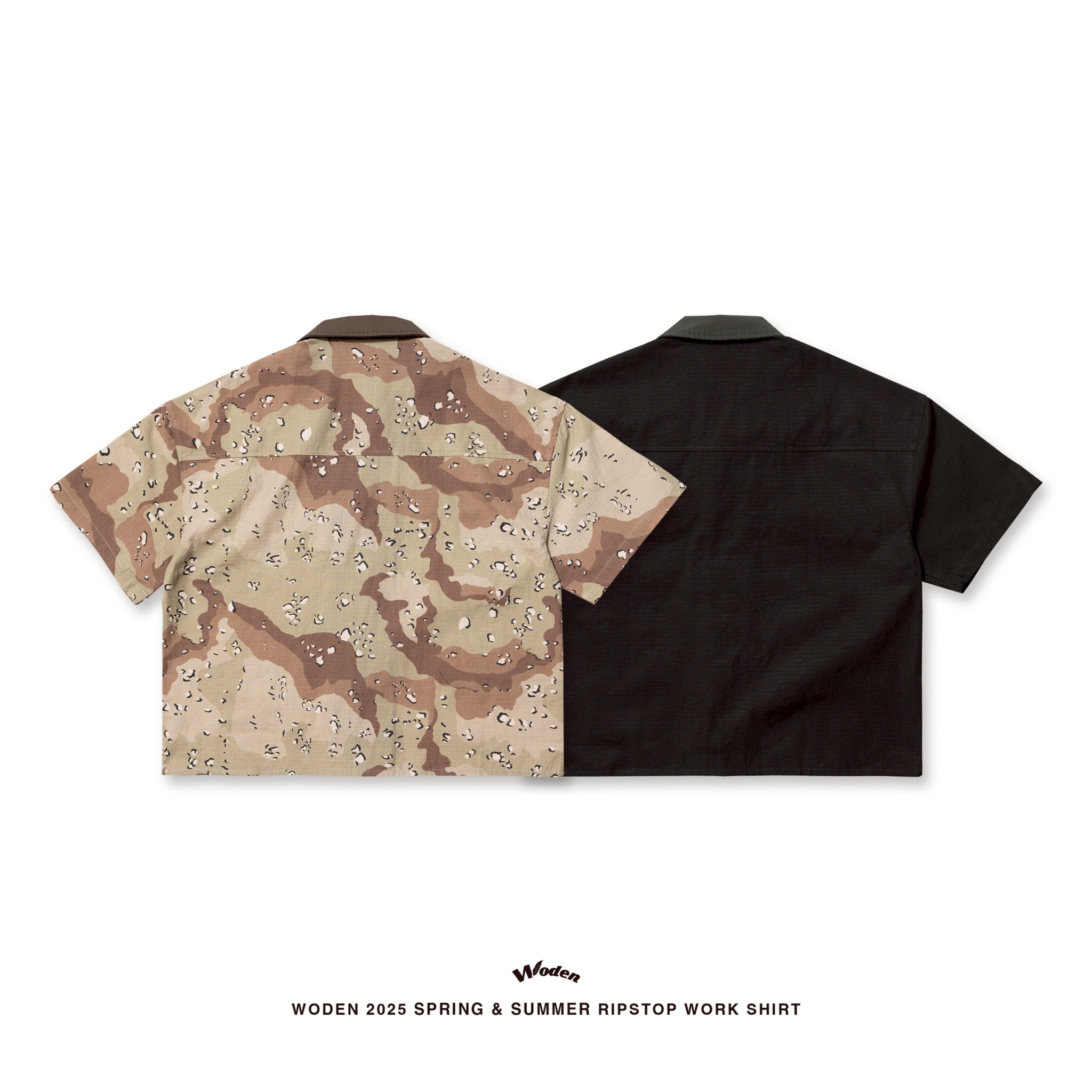 WODEN 2025 Spring & Summer 054 Ripstop Fabric Work Shirt