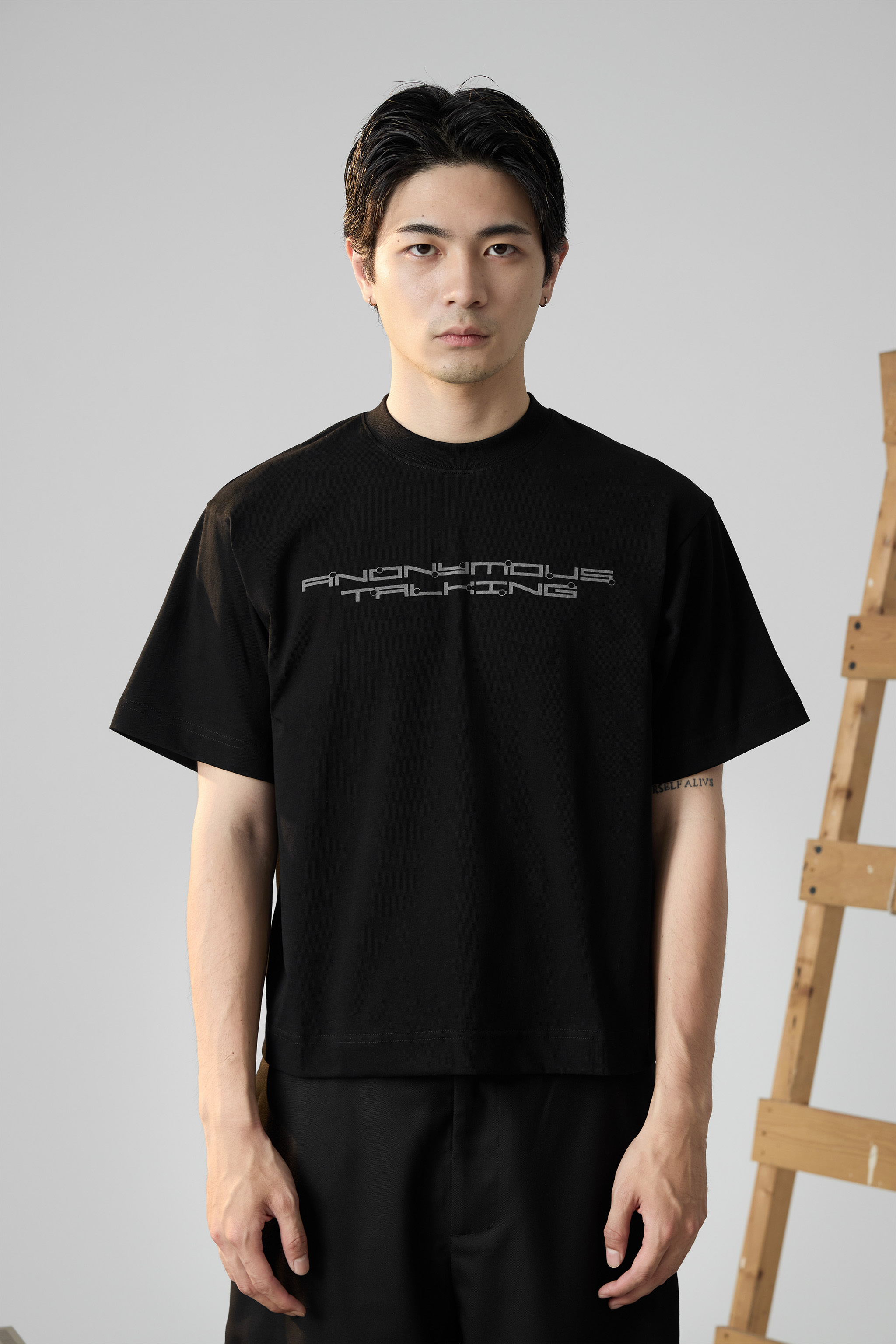 Anonymous Talking｜S25-SS13 – Everything Logo Tee (Black)