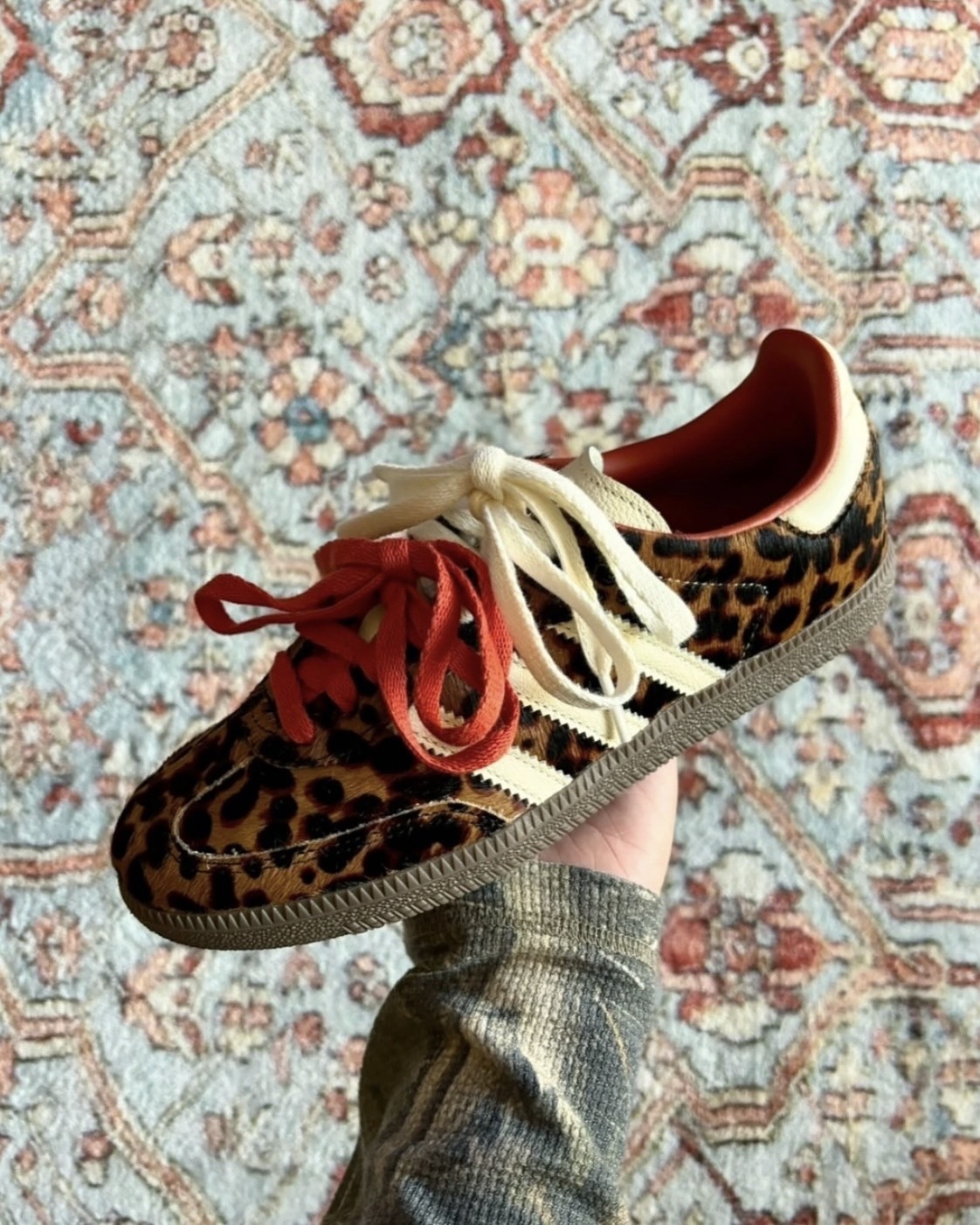 <豹欠了錢錢>Adidas OG Samba 德訓鞋 馬毛 焦糖底 豹紋