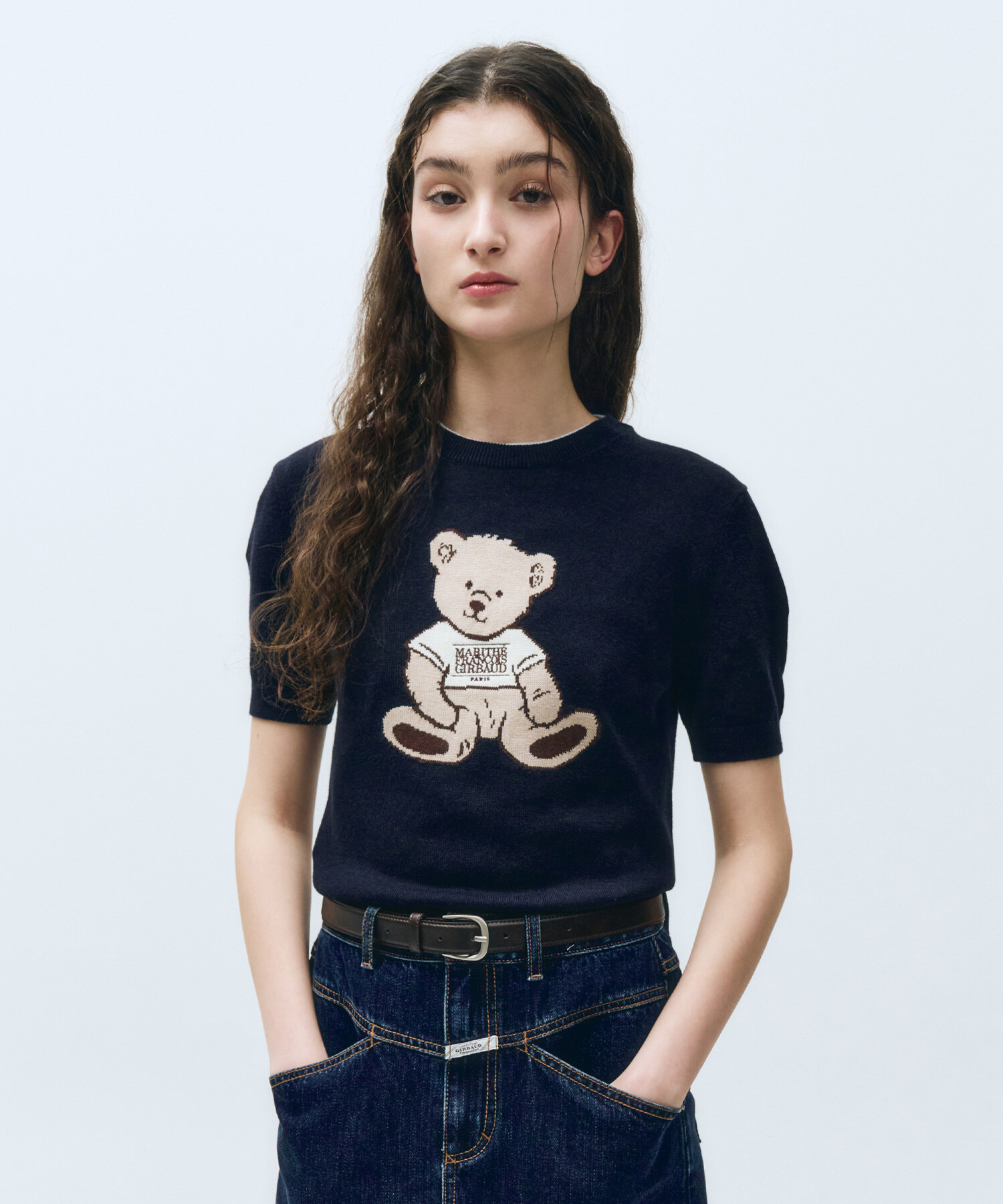 【現貨】【MFG】W DOODLE BEAR HALF KNIT