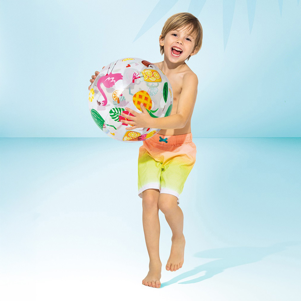 活潑印花充氣沙灘球